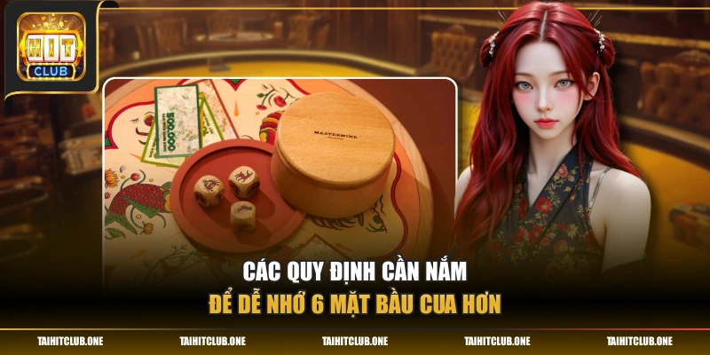 Các quy định cần nắm để dễ nhớ 6 mặt Bầu Cua hơn