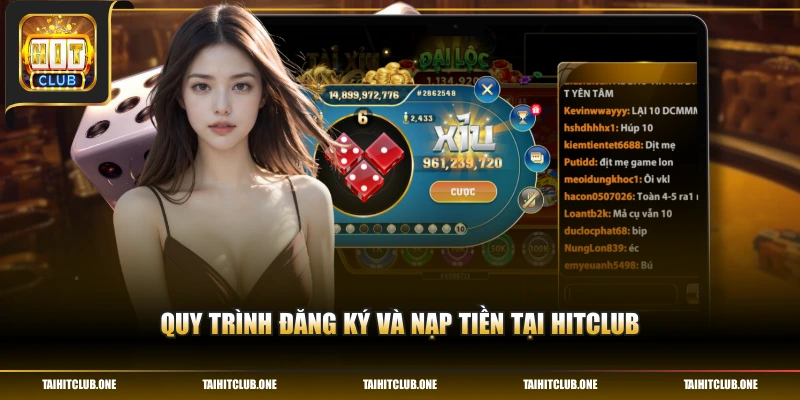 Quy trình đăng ký và nạp tiền tại HitClub